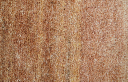 Solid Rust Hand knotted Contemporary Custom Made wool Area Rug.