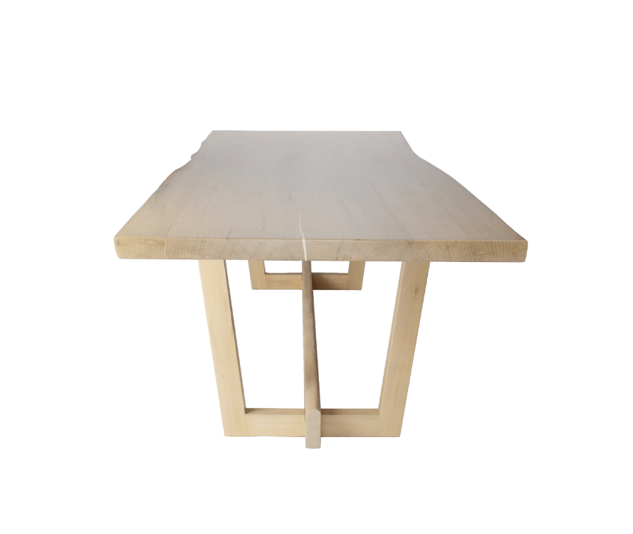 The Carpentry Shop Co., LLC SOLID WOOD DINING TABLE WITH JAY LEGS Exotic Solid Wood Dining Table High End Artisan Made