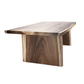 The Carpentry Shop Co., LLC SOLID WOOD DINING TABLE WITH SLAB LEGS Exotic Solid Wood Dining Table High End Artisan Made