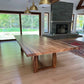 The Carpentry Shop Co., LLC SOLID WOOD DINING TABLE WITH SOLOES LEGS Exotic Solid Wood Dining Table High End Artisan Made