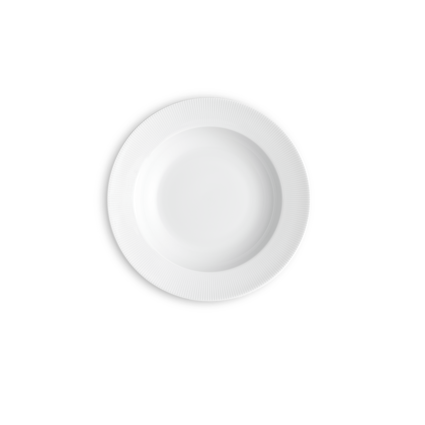 Pillivuyt Shop Soup Plate 8.5" diam - Set of 4 Eventail 8.5" Rimmed Soup Plate, Set of 4