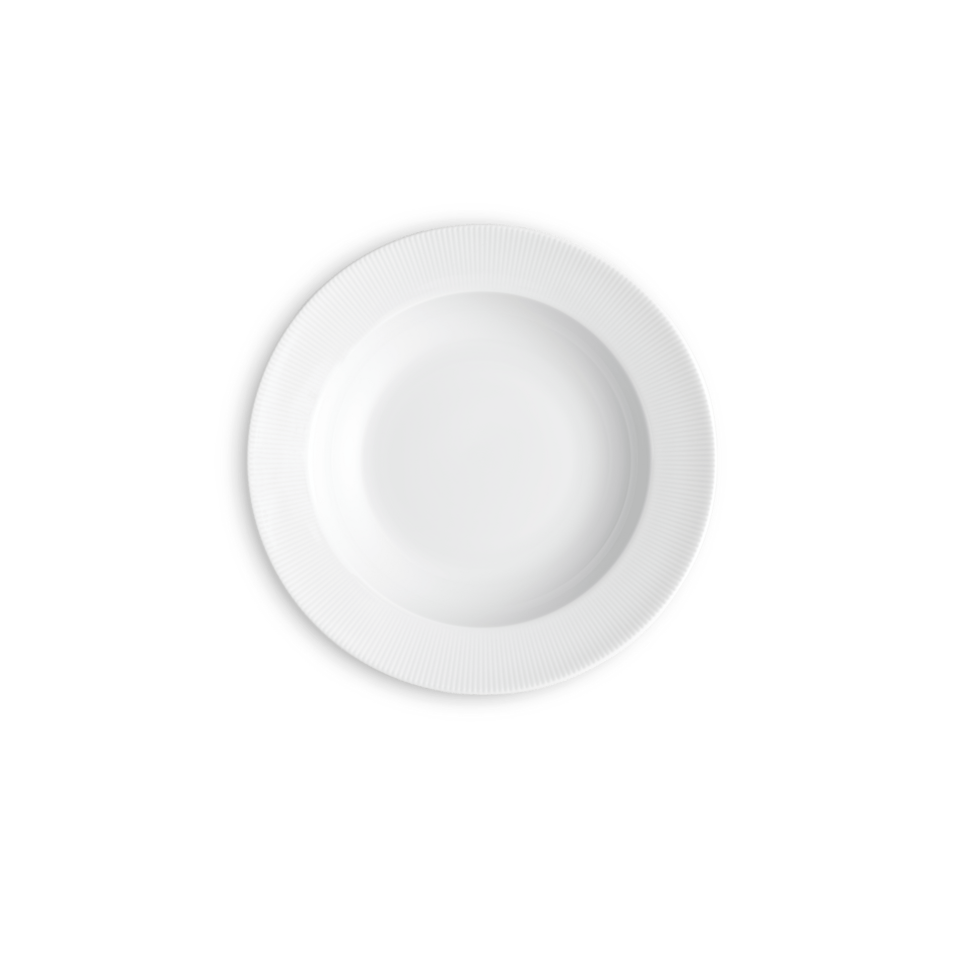 Pillivuyt Shop Soup Plate 8.5" diam - Set of 4 Eventail 8.5" Rimmed Soup Plate, Set of 4