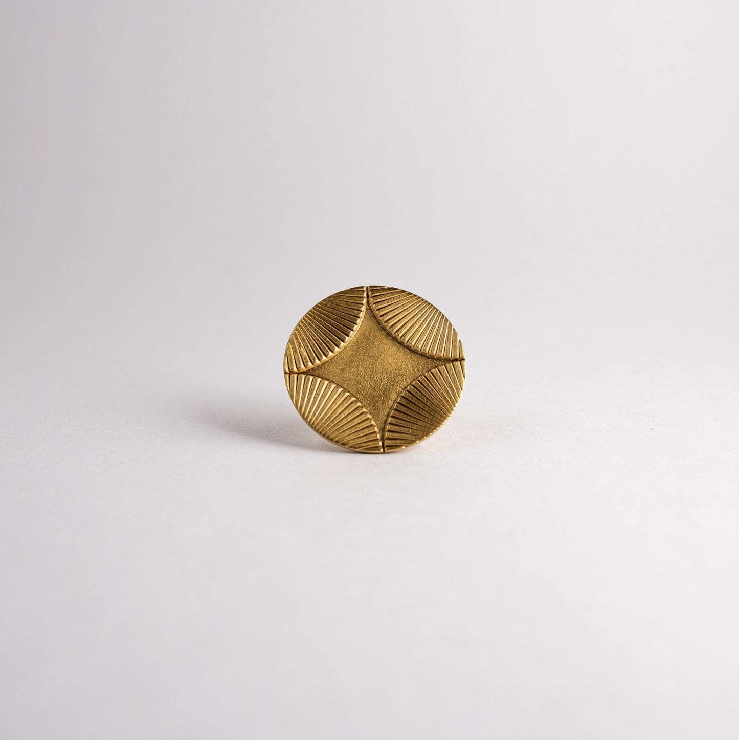 Star, Solid Brass Cabinet Knob.