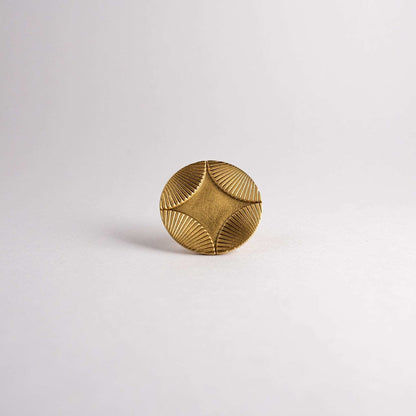 Star, Solid Brass Cabinet Knob.