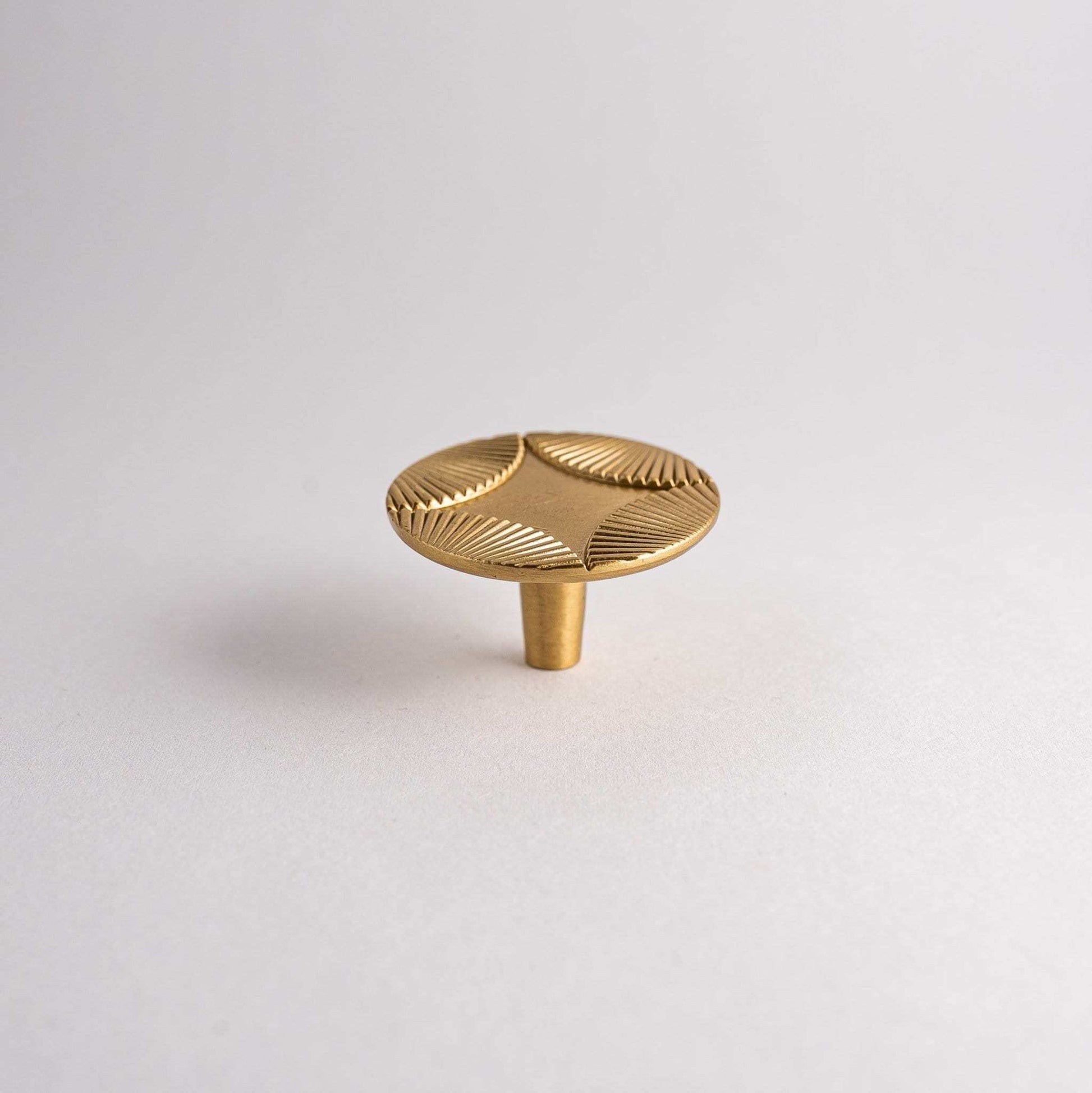 Star, Solid Brass Cabinet Knob.