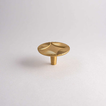 Star, Solid Brass Cabinet Knob.