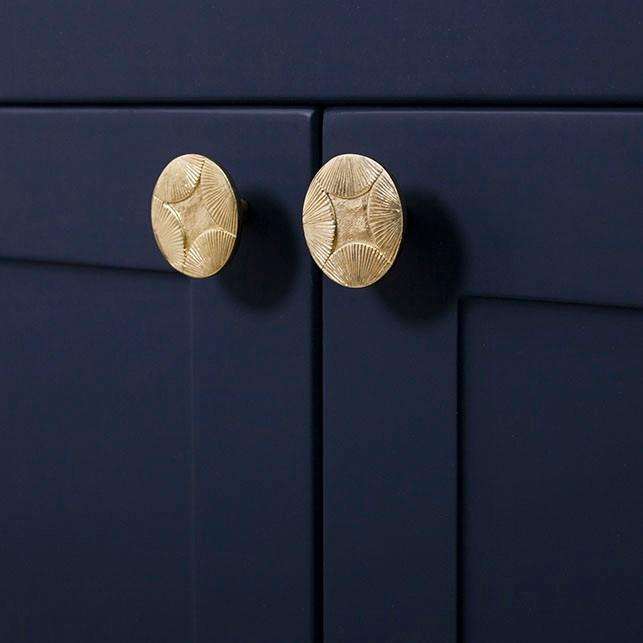 Star, Solid Brass Cabinet Knob.