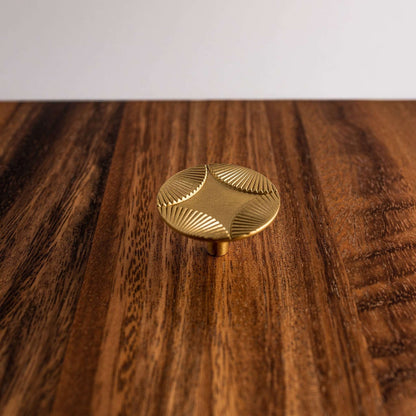 Star, Solid Brass Cabinet Knob.