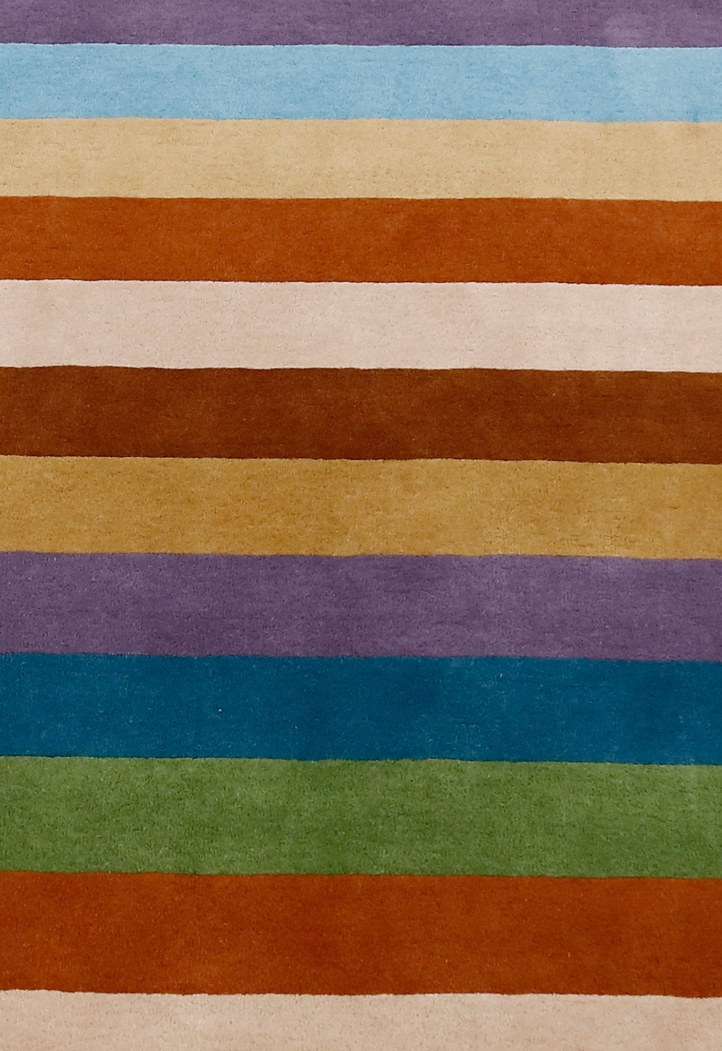 Stax Modern Stripes Design Multicolor Hand Tufted 5x8 Wool Rug