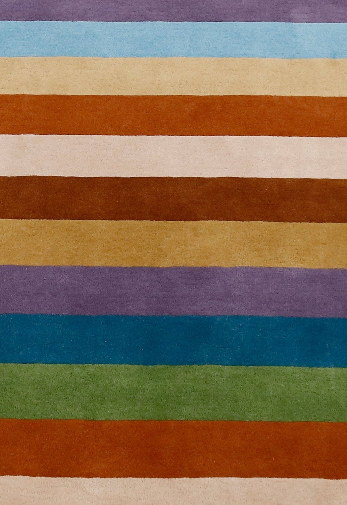 Stax Modern Stripes Design Multicolor Hand Tufted 5x8 Wool Rug.