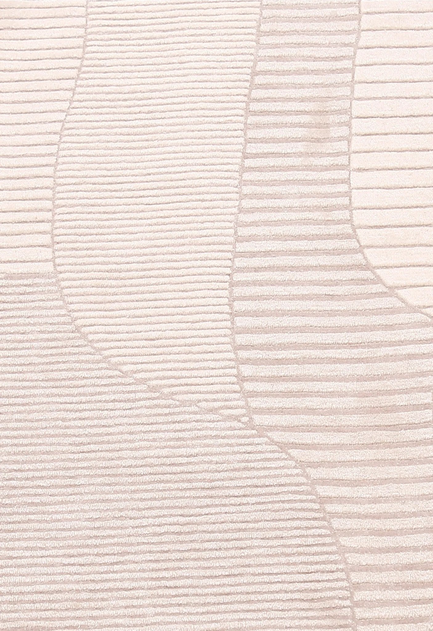 Stone Modern Ripple Pink Hand Tufted 5x7 Wool Rug