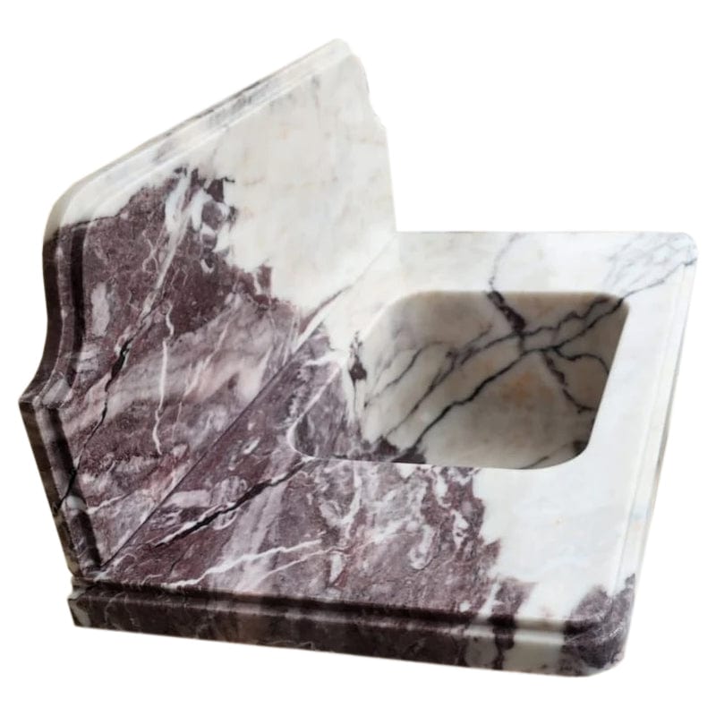 Villohome | Online Flooring Shop Stone Sinks Calacatta Viola Marble Above-vanity Wall-mount Bathroom Sink with 10" Backsplash Calacatta Viola Marble Above-vanity Wall-mount Bathroom Sink with 10" Backsplash