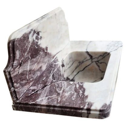 Villohome | Online Flooring Shop Stone Sinks Calacatta Viola Marble Above-vanity Wall-mount Bathroom Sink with 10" Backsplash Calacatta Viola Marble Above-vanity Wall-mount Bathroom Sink with 10" Backsplash