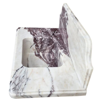 Villohome | Online Flooring Shop Stone Sinks Calacatta Viola Marble Above-vanity Wall-mount Bathroom Sink with 10" Backsplash Calacatta Viola Marble Above-vanity Wall-mount Bathroom Sink with 10" Backsplash