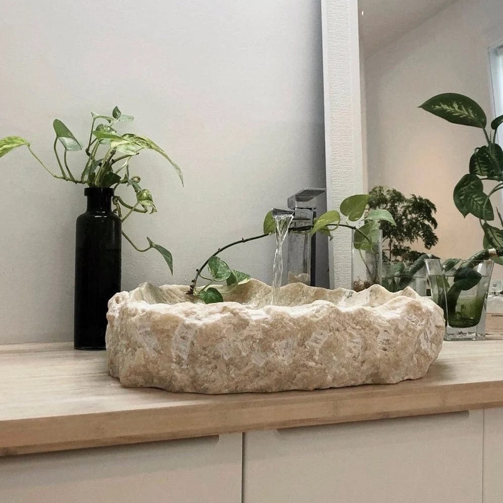 Villohome | Online Flooring Shop Stone Sinks Honey Onyx Translucent Rustic Natural Stone Above Vanity Bathroom Sink Honey Onyx Translucent Rustic Natural Stone Above Vanity Bathroom Sink
