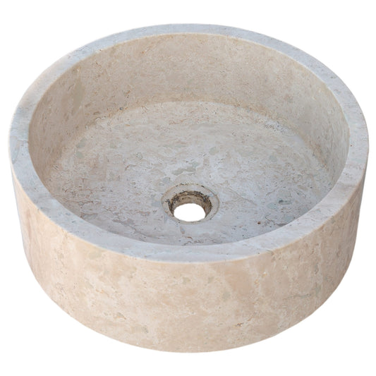 Villohome | Online Flooring Shop Stone Sinks Natural Stone Beige Travertine Above Vanity Bathroom Sink Honed (D)16" (H)6" Natural Stone Beige Travertine Above Vanity Bathroom Sink Honed (D)16" (H)6"