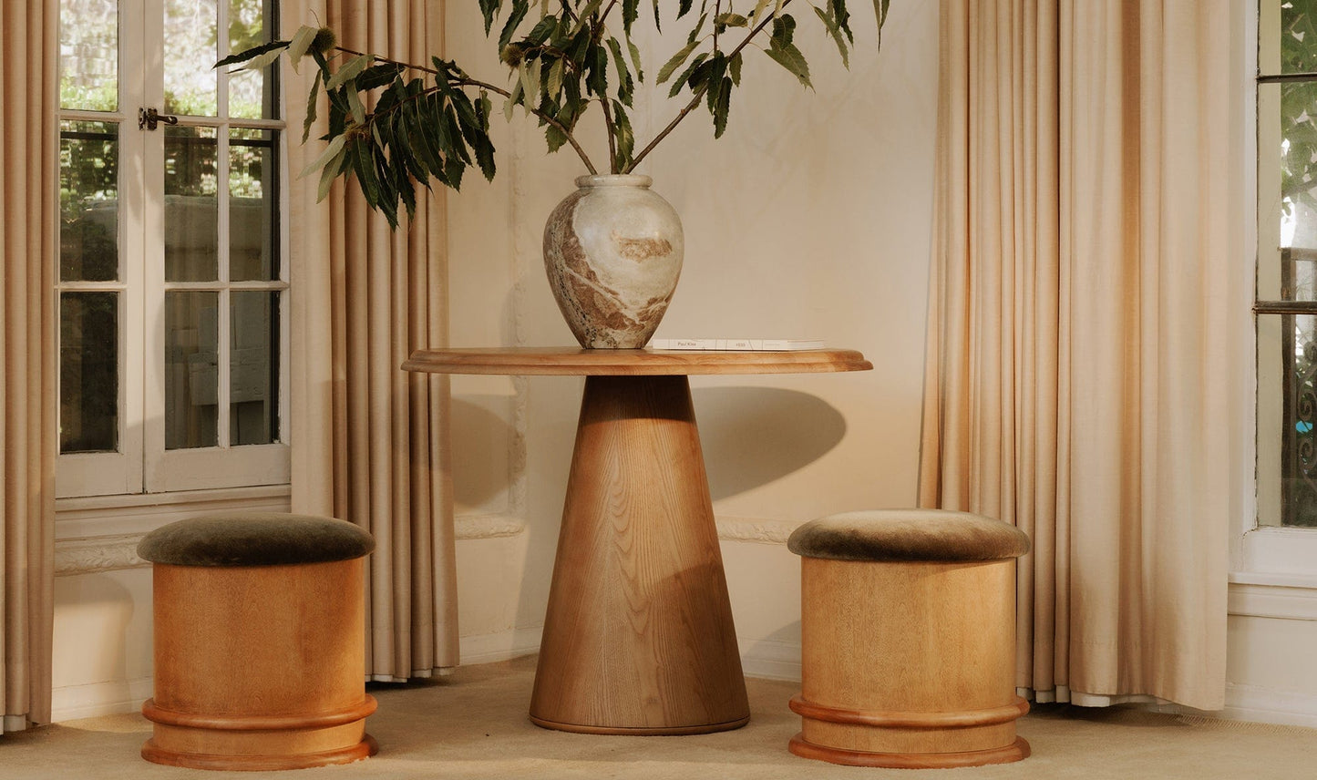 Moe's Home Collection Stool Piccolo Storage Stool Olive Piccolo Storage Stool Olive