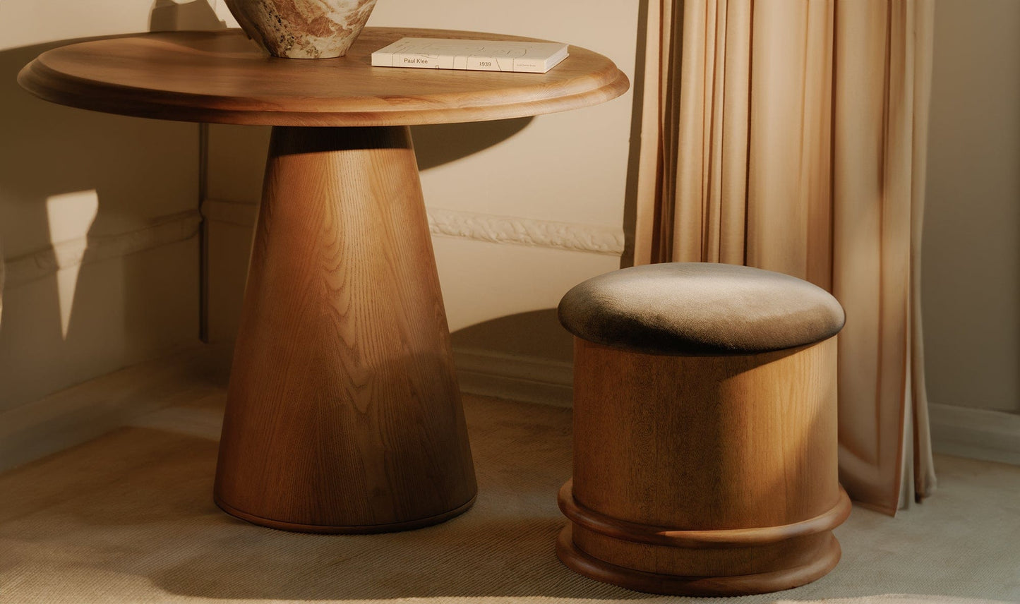 Moe's Home Collection Stool Piccolo Storage Stool Olive Piccolo Storage Stool Olive