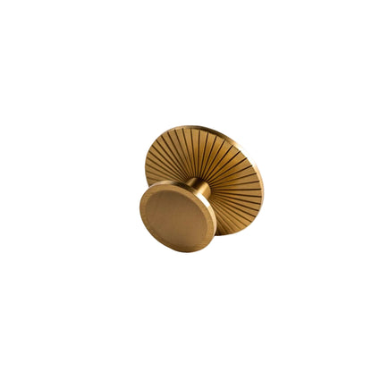 Sunburst, Solid Brass Cabinet Knobs.