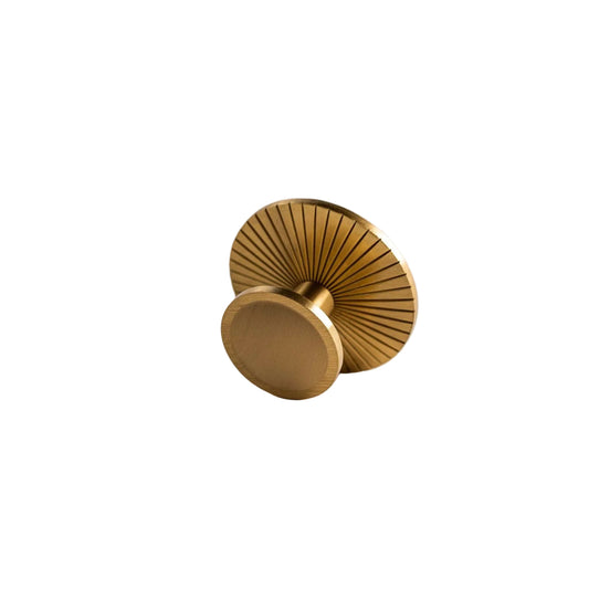 Sunburst, Solid Brass Cabinet Knobs.