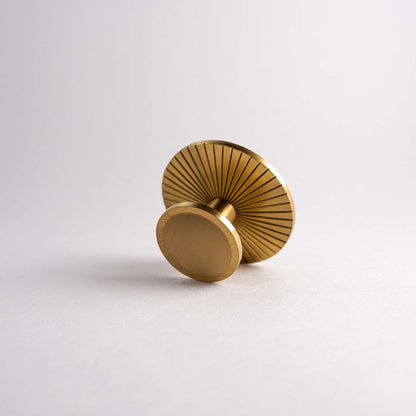 Sunburst, Solid Brass Cabinet Knobs.