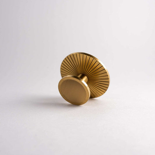 Sunburst, Solid Brass Cabinet Knobs.
