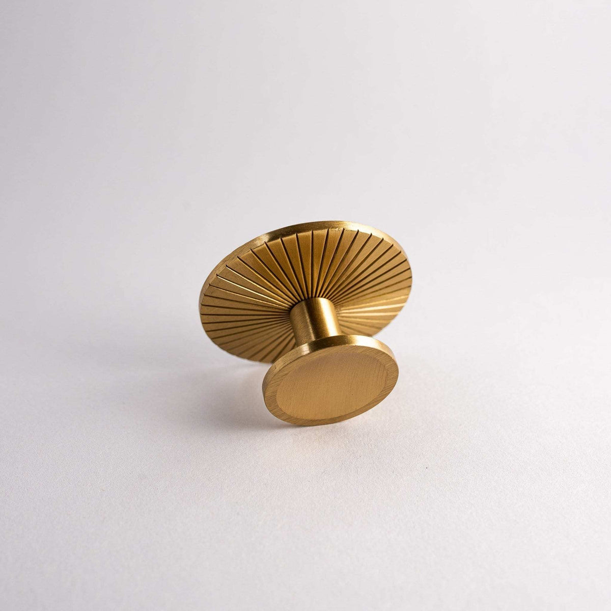 Sunburst, Solid Brass Cabinet Knobs.