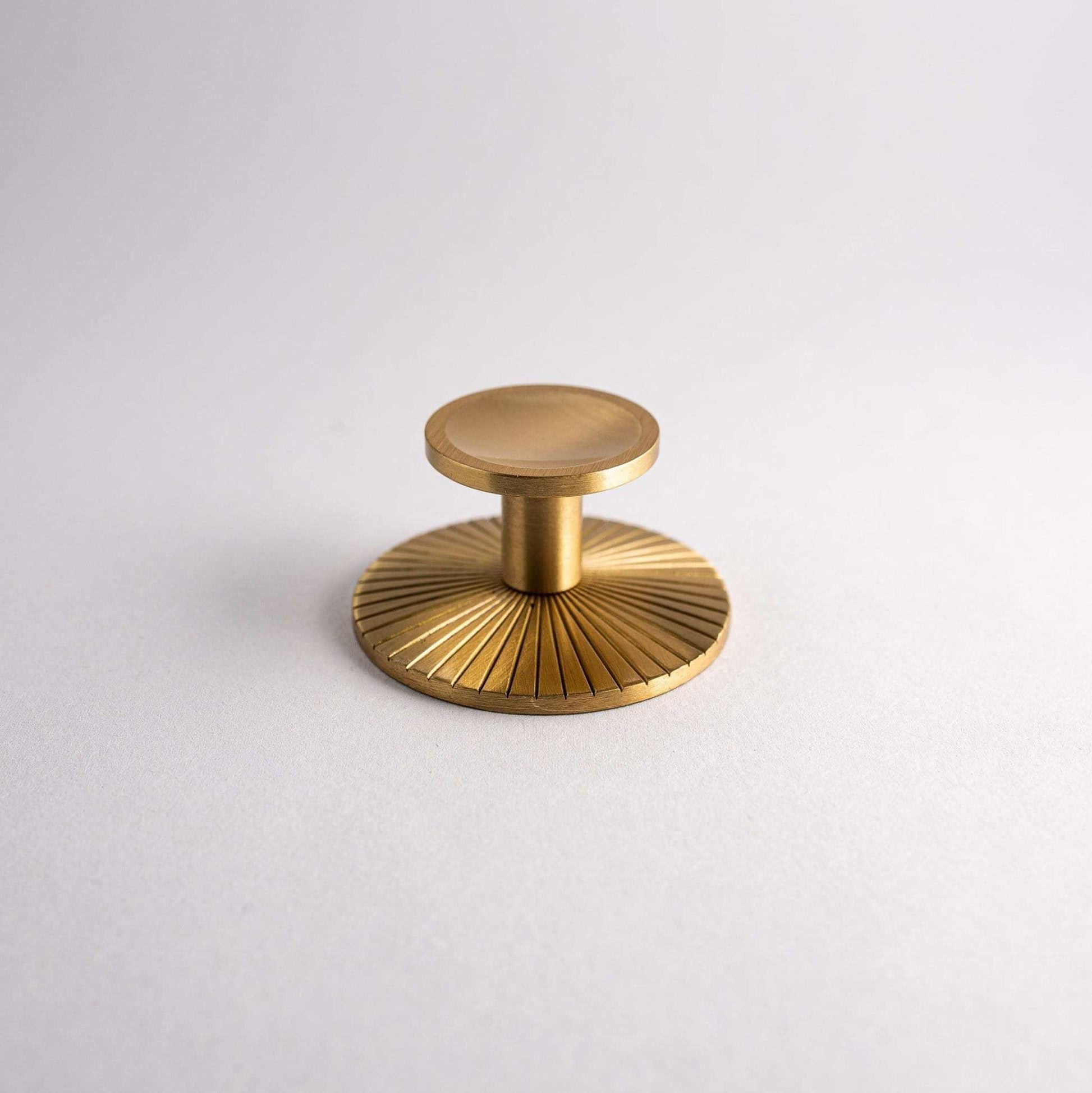 Sunburst, Solid Brass Cabinet Knobs.