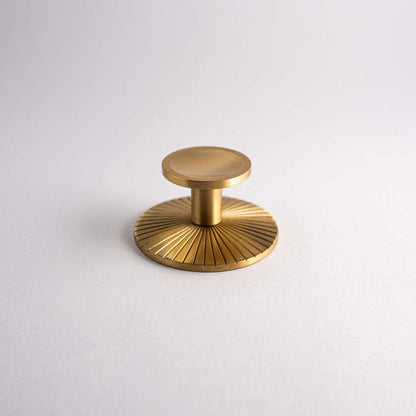 Sunburst, Solid Brass Cabinet Knobs.