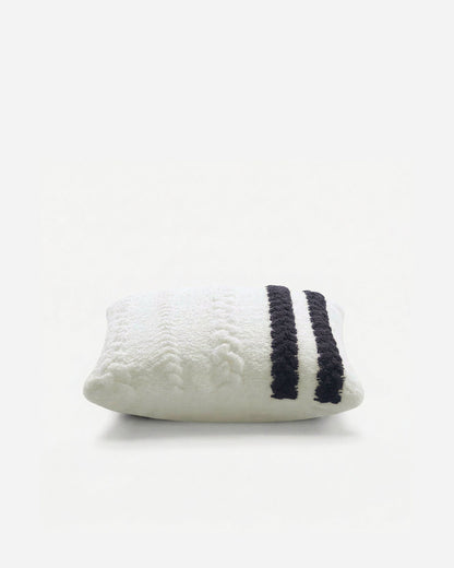 Snug Braided Two-Stripes Throw Pillow.