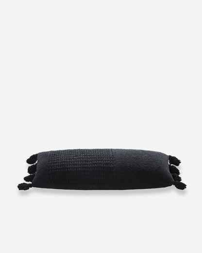 Braided Pom Pom Lumbar Pillow.