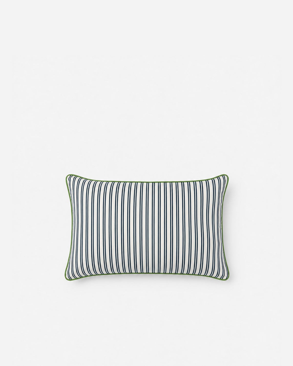 Striped Outdoor Small Lumbar Pillow.