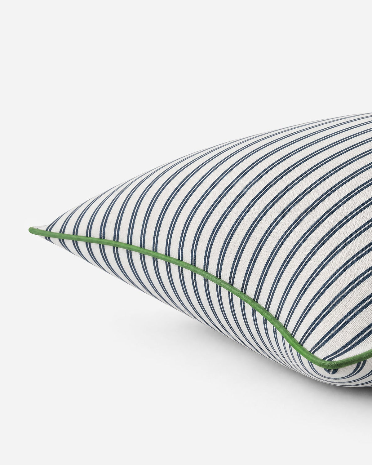 Striped Outdoor Small Lumbar Pillow.