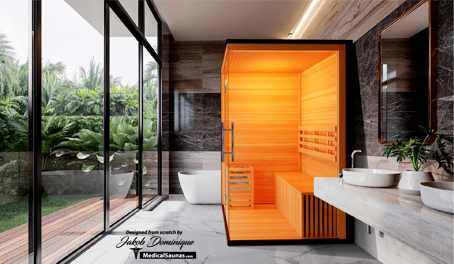 3 Person Home Steam Sauna | Traditional 7™.