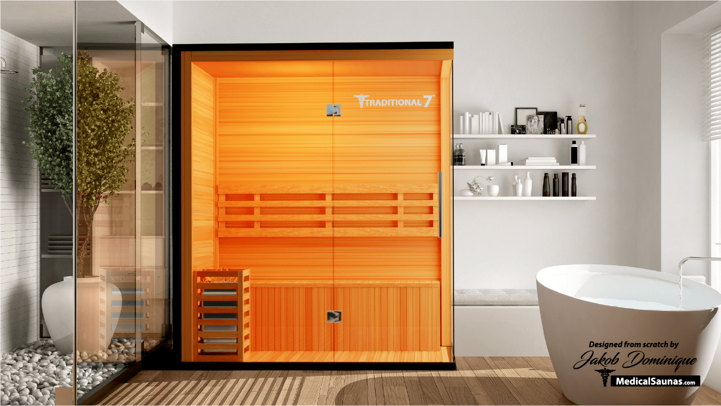 3 Person Home Steam Sauna | Traditional 7™.