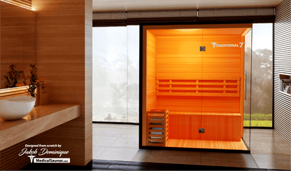 3 Person Home Steam Sauna | Traditional 7™.