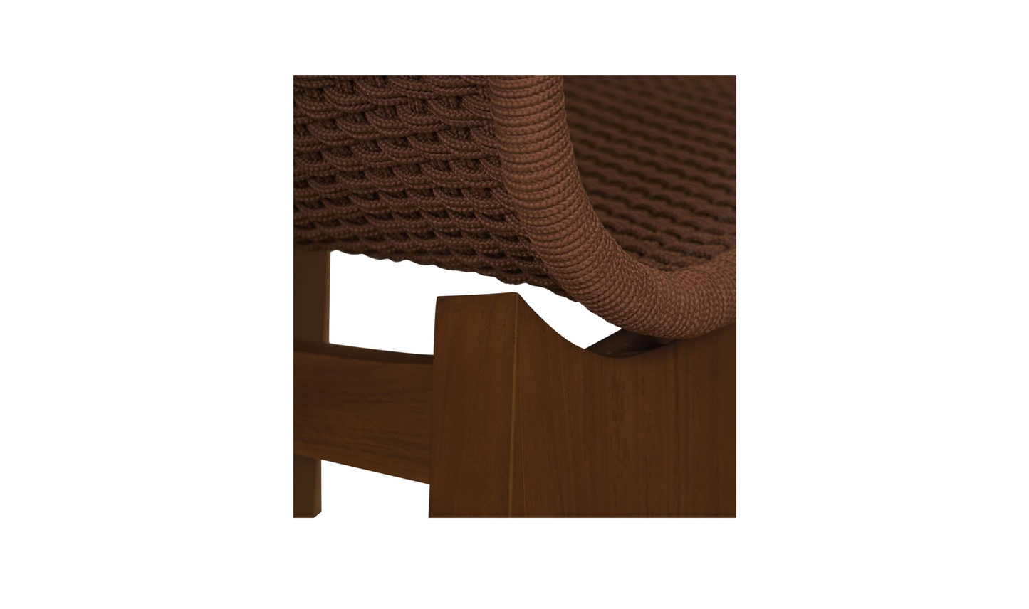 Savanna Outdoor Accent Chair Brown