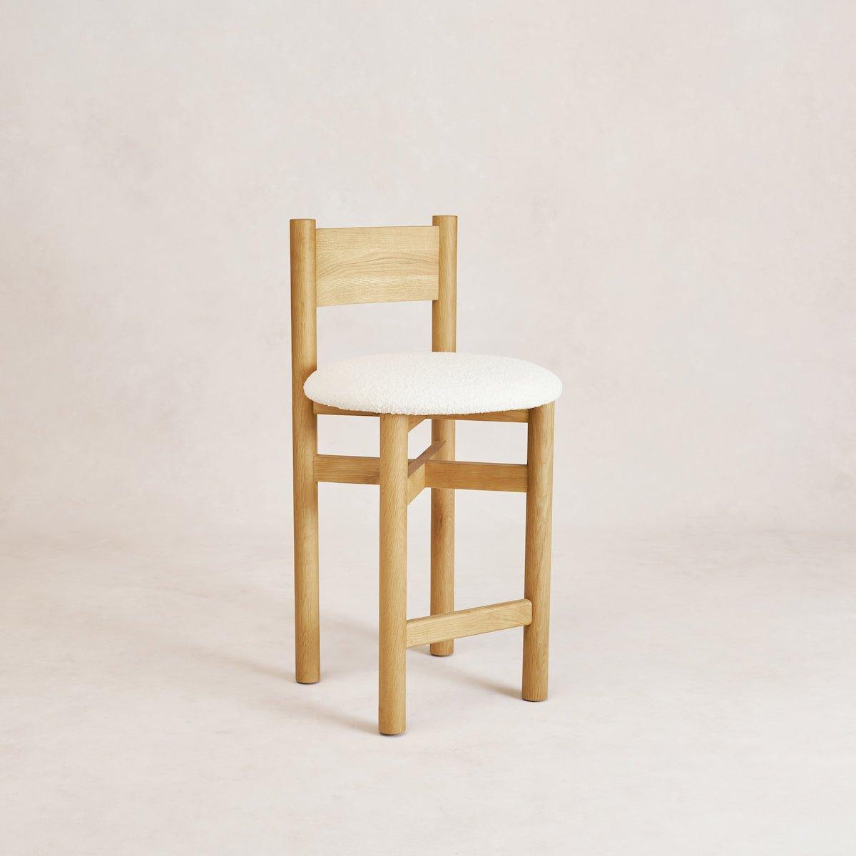 House of Leon Table & Bar Stools Teddy Counter Stool - White Oak Teddy Counter Stool - White Oak