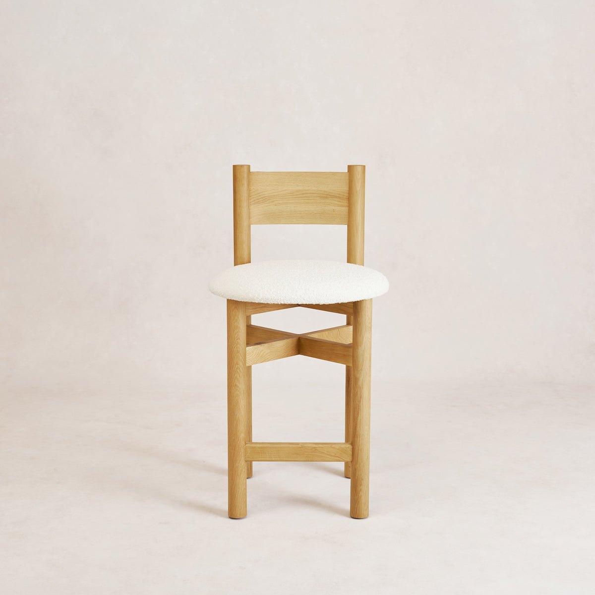 House of Leon Table & Bar Stools Teddy Counter Stool - White Oak Teddy Counter Stool - White Oak