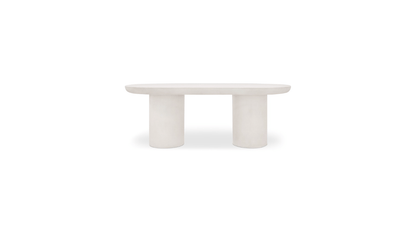 Moe's Home Collection Tables Rocca Oval Dining Table Cream Rocca Oval Dining Table Cream