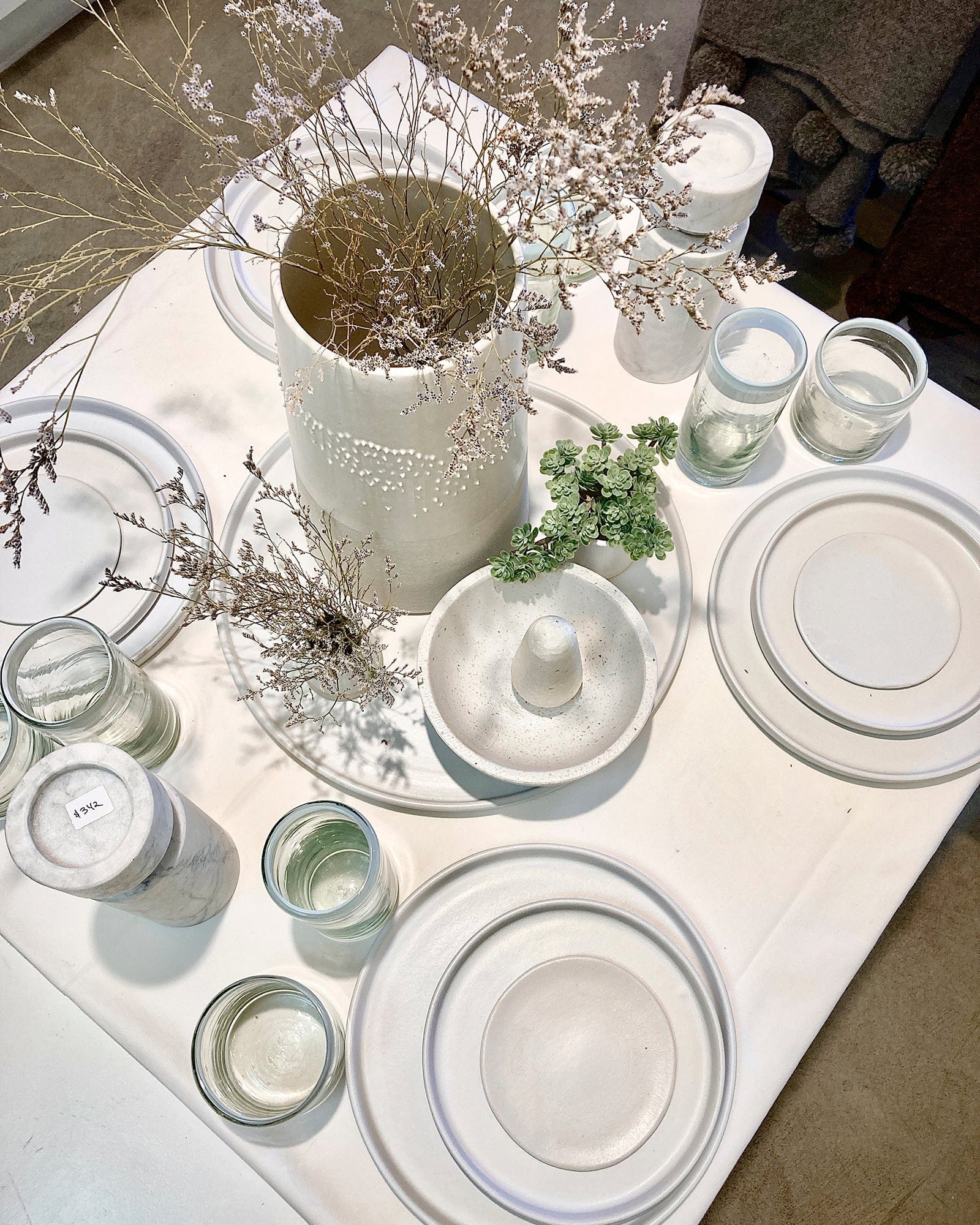 atacama home Tabletop Casa Cubista White Matte Tableware - Plates and Bowls