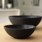Ethical Trade Co Tabletop Hand-Carved Ukrainian Charred Nesting Bowl Set