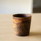 Ethical Trade Co Tabletop Hand-Carved Ukrainian Walnut Wood Coffee Cups