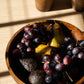 Ethical Trade Co Tabletop Hand-Carved Ukrainian Walnut Wood Fruit Bowl