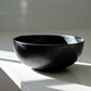 Ethical Trade Co Tabletop Salad Bowl / Black Handmade Ukrainian Matte Stoneware Bowls