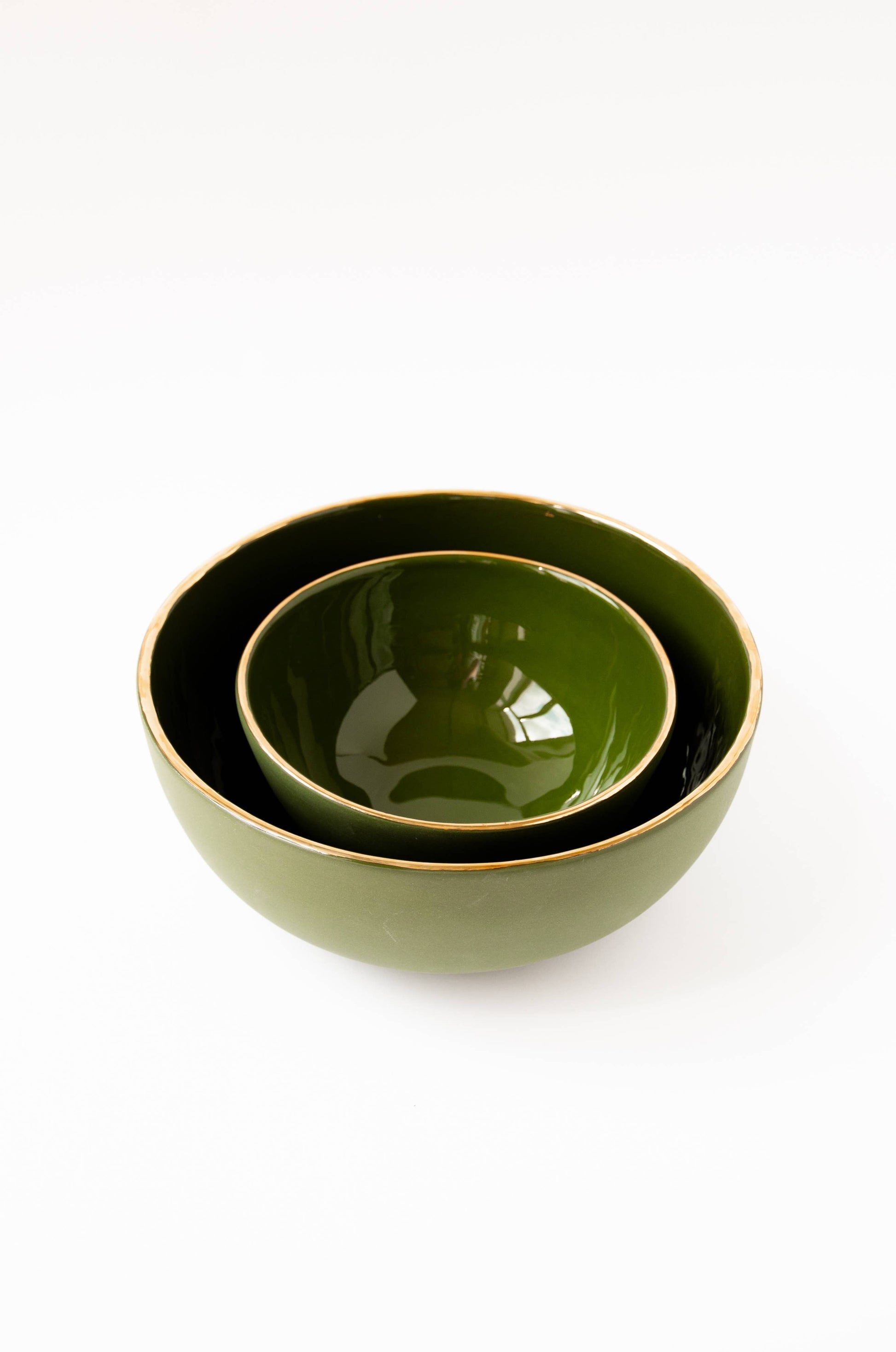 Ethical Trade Co Tabletop Handmade Ukrainian Porcelain Nesting Bowl Set
