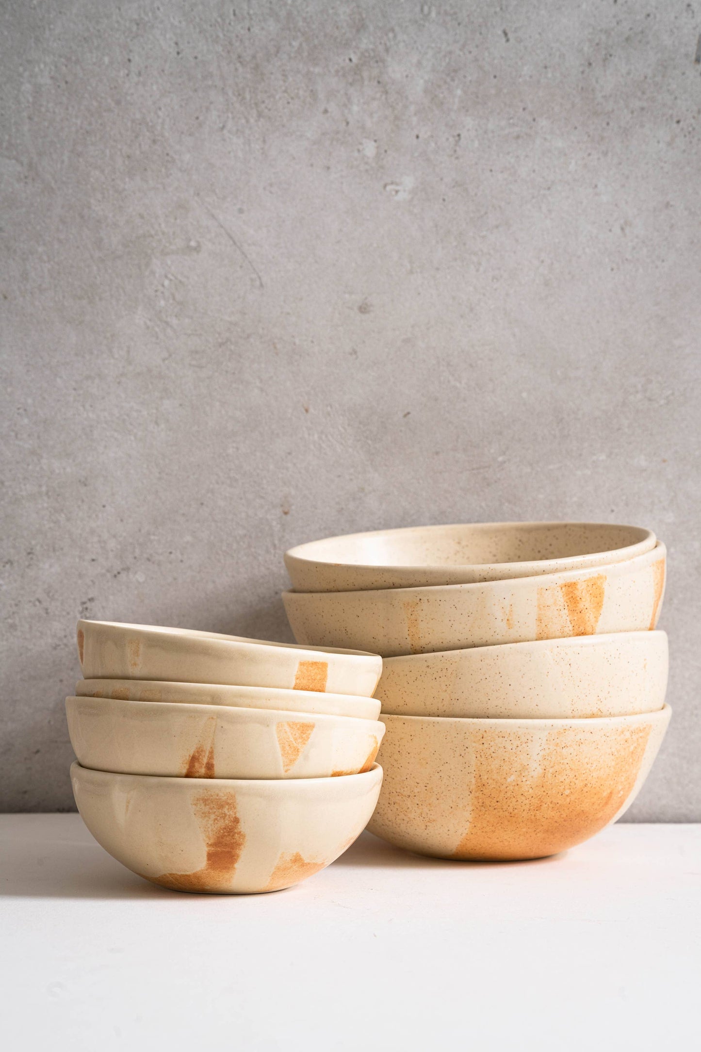 Ethical Trade Co Tabletop Everyday Bowl / Caramel Handmade Ukrainian Stoneware Bowl