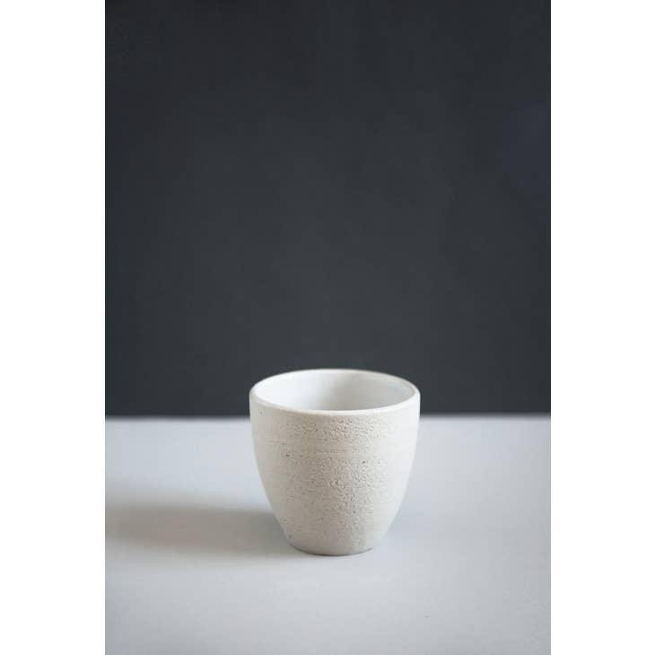Ethical Trade Co Tabletop Coffee Cup / Grey Handmade Ukrainian Stoneware Coffee Cup