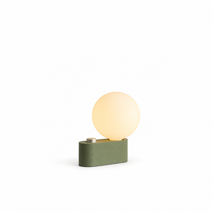 Alumina Multi-Use Lamp in Sage on a white background