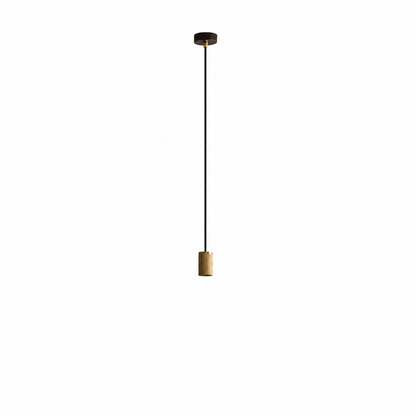 Knuckle Pendant in Oak on a white background